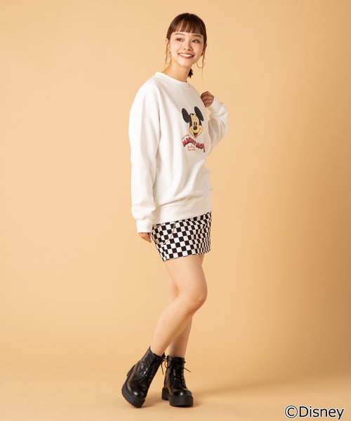 WEGO（ウィゴー）の「∴WEGO/ディズニー別注プルオーバースウェット（スウェット・メンズ・ホワイト/ブラック/ホワイト系その他/ライトパープル・MEDIUM/LARGE）」の11枚目の写真