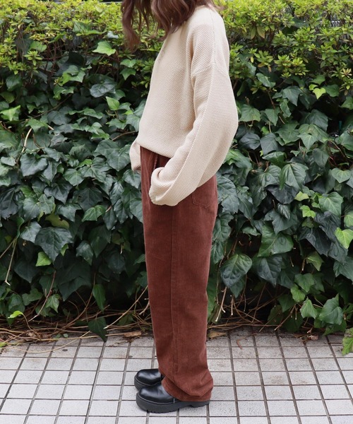 PairPair（ペアペア）の「ボリューム袖ケーキ刺繍ニットプルオーバー（ニット/セーター・レディース・モカ/ブラウン系その他/ライトベージュ・FREE）」の19枚目の写真