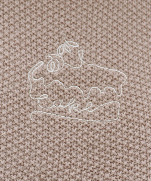 PairPair（ペアペア）の「ボリューム袖ケーキ刺繍ニットプルオーバー（ニット/セーター・レディース・モカ/ブラウン系その他/ライトベージュ・FREE）」の15枚目の写真