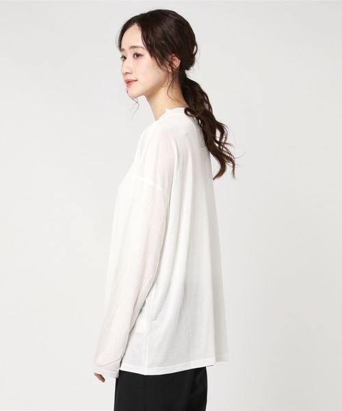 Aunt Marie's（アントマリーズ）の「AUNT MARIE'S シアーL/S カットソー（Tシャツ/カットソー・レディース・パープル/ホワイト/ブラック・FREE）」の21枚目の写真