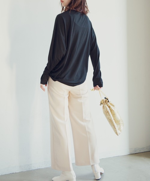 Aunt Marie's（アントマリーズ）の「AUNT MARIE'S シアーL/S カットソー（Tシャツ/カットソー・レディース・パープル/ホワイト/ブラック・FREE）」の15枚目の写真