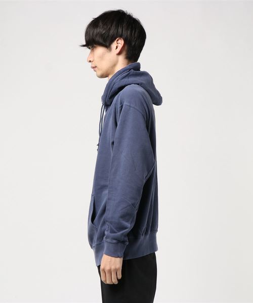 OLD BETTY'S（オールドベティーズ）の「Vintage Like Sweat Parka/ヴィンテージ風 スウェット パーカー 無地（パーカー・メンズ・ブラック/ネイビー/オフホワイト・40/38）」の5枚目の写真