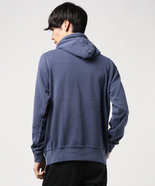 OLD BETTY'S（オールドベティーズ）の「Vintage Like Sweat Parka/ヴィンテージ風 スウェット パーカー 無地（パーカー・メンズ・ブラック/ネイビー/オフホワイト・40/38）」の4枚目の写真