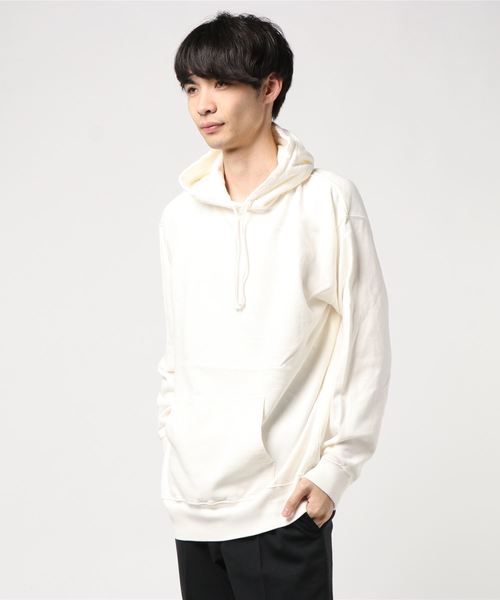 OLD BETTY'S（オールドベティーズ）の「Vintage Like Sweat Parka/ヴィンテージ風 スウェット パーカー 無地（パーカー・メンズ・ブラック/ネイビー/オフホワイト・40/38）」の22枚目の写真