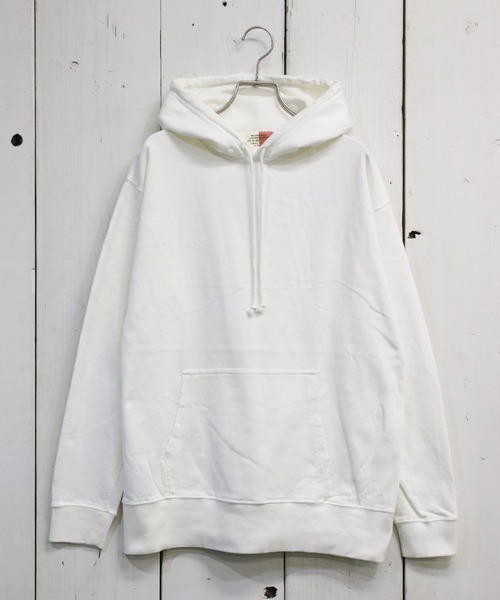 OLD BETTY'S（オールドベティーズ）の「Vintage Like Sweat Parka/ヴィンテージ風 スウェット パーカー 無地（パーカー・メンズ・ブラック/ネイビー/オフホワイト・40/38）」の11枚目の写真