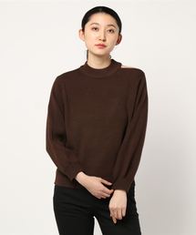 one way | ボリュームスリーブオープンショルダー(ニット/セーター)