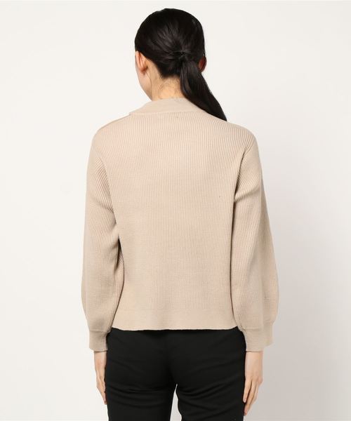 one way（ワンウェイ）の「ボリュームスリーブオープンショルダー（ニット/セーター・レディース・ライトブラウン/ライトグリーン/ブラック/ベージュ・M）」の6枚目の写真