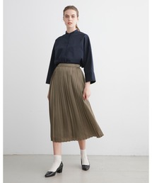 LONG PLEATS SKIRT