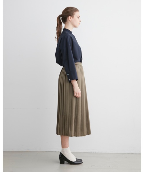 Traditional Weatherwear(トラディショナルウェザーウェア)の「LONG PLEATS SKIRT(スカート・レディース・カーキ/レッド系その他・S)」の7枚目の写真