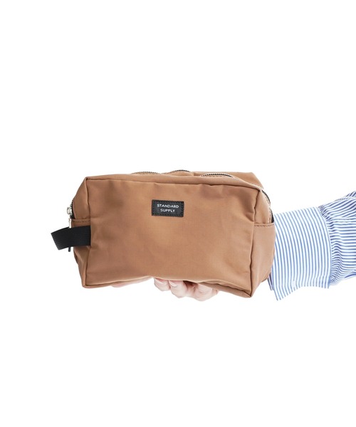 STANDARD SUPPLY(スタンダードサプライ)の「スタンダードサプライ / SIMPLICITY シンプリシティ / 2R SQUARE POUCH M 2ルームスクエアポーチM(ポーチ・レディース・ベージュ/モカ/グレー/グリーン系その他/グリーン/イエロー/コーラルピンク/ブラック/マスタード/レッド/ダークネイビー/チャコールグレー/ダークパープル/ブルー/ストーン/サンドベージュ/オレンジ/ライトグレー/ダークブラウン/キナリ/コバルトブルー・FREE)」の22枚目の写真