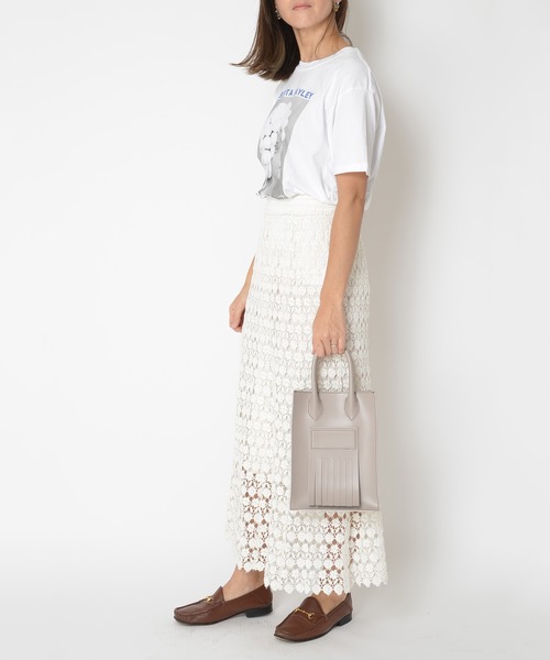 SOLPRESA(ソルプレーサ)の「SOLPRESA ソルプレーサ / SQUARE FRINGE MINI TOTE BAG スクエアフリンジ2WAYミニトートバッグ ショルダーバッグトートバッグ / SP201-A1(トートバッグ・レディース・ブラック/モカ/グレイッシュベージュ・FREE)」の12枚目の写真