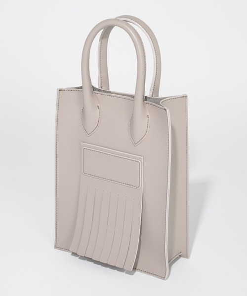 SOLPRESA(ソルプレーサ)の「SOLPRESA ソルプレーサ / SQUARE FRINGE MINI TOTE BAG スクエアフリンジ2WAYミニトートバッグ ショルダーバッグトートバッグ / SP201-A1(トートバッグ・レディース・ブラック/モカ/グレイッシュベージュ・FREE)」の15枚目の写真