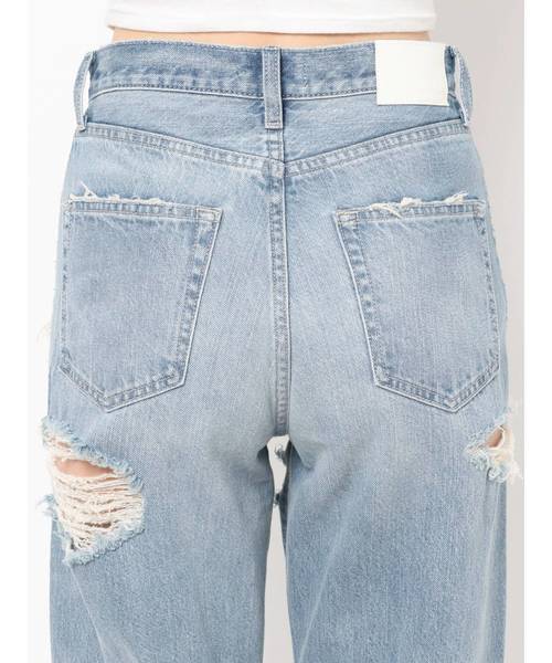 GYDA(ジェイダ)の「crazy crashワイドデニムパンツ(デニムパンツ・レディース・ブルー/ライトブルー・X-SMALL/SMALL/MEDIUM)」の6枚目の写真