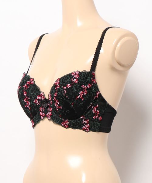 Triumph（トリンプ）の「【WEB限定価格】【華やかデザイン、ボリュームアップ】トリンプ AC001 ブラジャー25-1【B,C,Dカップ】WHU 25 Y9 A5 RL1（ブラジャー・レディース・ブルー/ブラック/ホワイト・B70/B75/B80/C70/C75/C80/D70/D75/D80）」の4枚目の写真