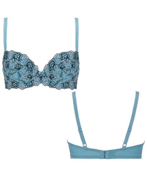 Triumph（トリンプ）の「【WEB限定価格】【華やかデザイン、ボリュームアップ】トリンプ AC001 ブラジャー25-1【B,C,Dカップ】WHU 25 Y9 A5 RL1（ブラジャー・レディース・ブルー/ブラック/ホワイト・B70/B75/B80/C70/C75/C80/D70/D75/D80）」の11枚目の写真