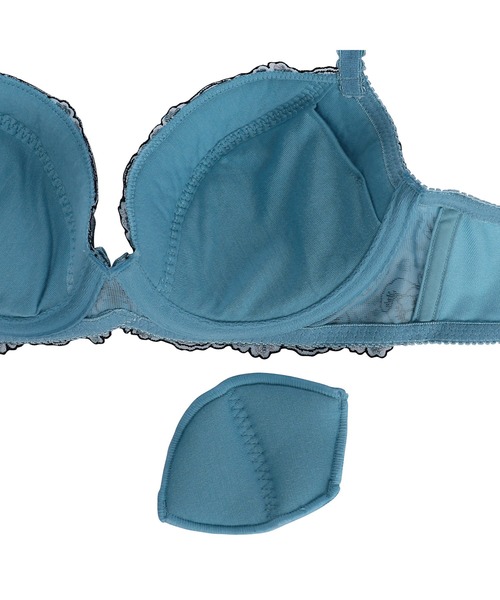 Triumph（トリンプ）の「【WEB限定価格】【華やかデザイン、ボリュームアップ】トリンプ AC001 ブラジャー25-1【B,C,Dカップ】WHU 25 Y9 A5 RL1（ブラジャー・レディース・ブルー/ブラック/ホワイト・B70/B75/B80/C70/C75/C80/D70/D75/D80）」の13枚目の写真