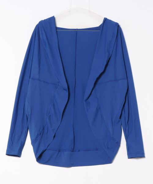 and it_(アンドイット)の「ボレロ風ライトスウェットフーディーカーディガン(カーディガン/ボレロ・レディース・ブラック/杢グレー/ネイビー/ホワイト/カーキ/スカイブルー/レモンイエロー/ダークオレンジ/ベージュ系/ロイヤルブルー/スモークピンク/グレイッシュベージュ/チョコ/ヘザーチャコール/グリーン/ラベンダー/ホワイト系その他/ブラック系その他/ピンク系その他/オレンジ系その他/ブルー系その他・M1/M2)」の14枚目の写真