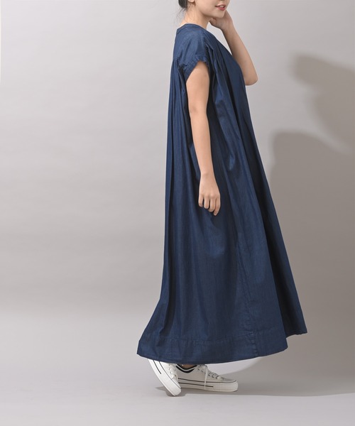 rps（アールピーエス）の「デニムシャツワンピース（シャツワンピース・レディース・ネイビー/ブルー・M）」の15枚目の写真