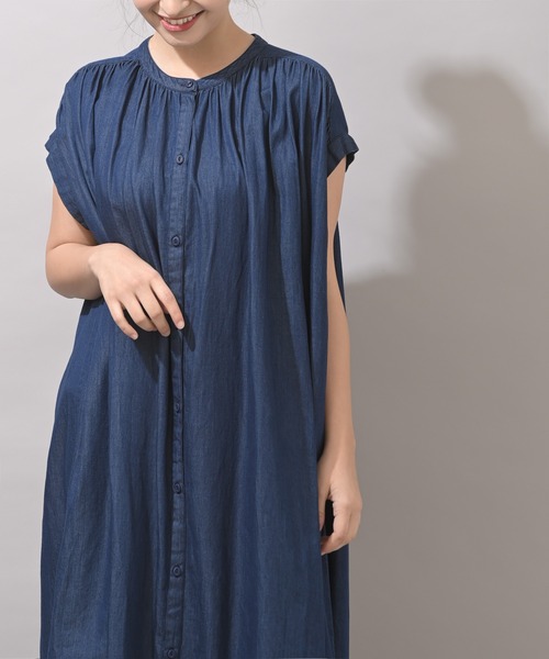rps（アールピーエス）の「デニムシャツワンピース（シャツワンピース・レディース・ネイビー/ブルー・M）」の18枚目の写真