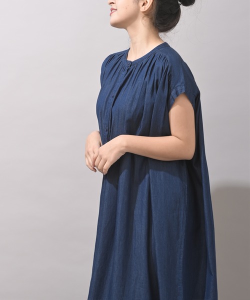 rps（アールピーエス）の「デニムシャツワンピース（シャツワンピース・レディース・ネイビー/ブルー・M）」の20枚目の写真
