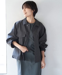 AMERICAN HOLIC | Wポケットミリタリージャケット(ブルゾン)