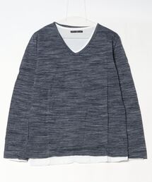アンサンブルVネック長袖Tシャツ