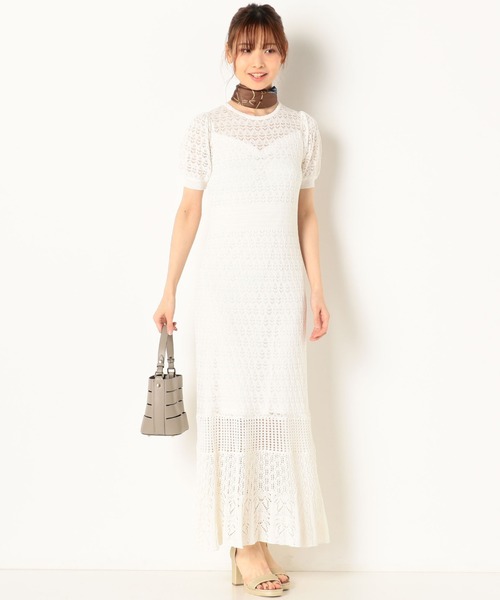 archives（アルシーヴ）の「アイレットマーメイドワンピース（ワンピース・レディース・オフホワイト/カーキ/ピンクベージュ・MEDIUM）」の5枚目の写真