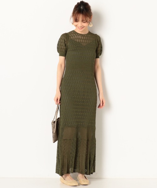 archives（アルシーヴ）の「アイレットマーメイドワンピース（ワンピース・レディース・オフホワイト/カーキ/ピンクベージュ・MEDIUM）」の12枚目の写真