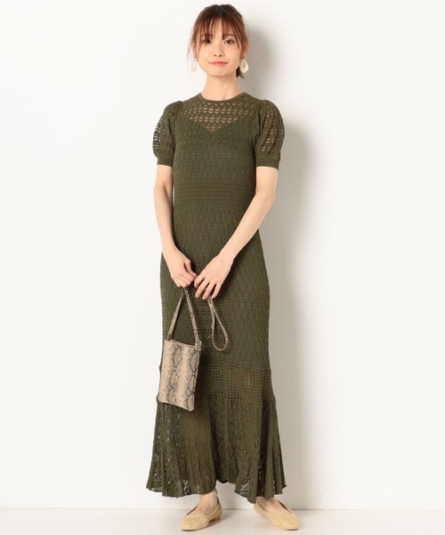 archives（アルシーヴ）の「アイレットマーメイドワンピース（ワンピース・レディース・オフホワイト/カーキ/ピンクベージュ・MEDIUM）」の11枚目の写真