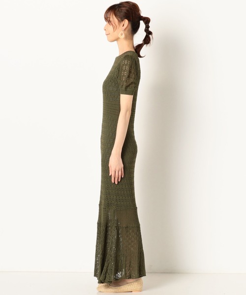 archives（アルシーヴ）の「アイレットマーメイドワンピース（ワンピース・レディース・オフホワイト/カーキ/ピンクベージュ・MEDIUM）」の14枚目の写真