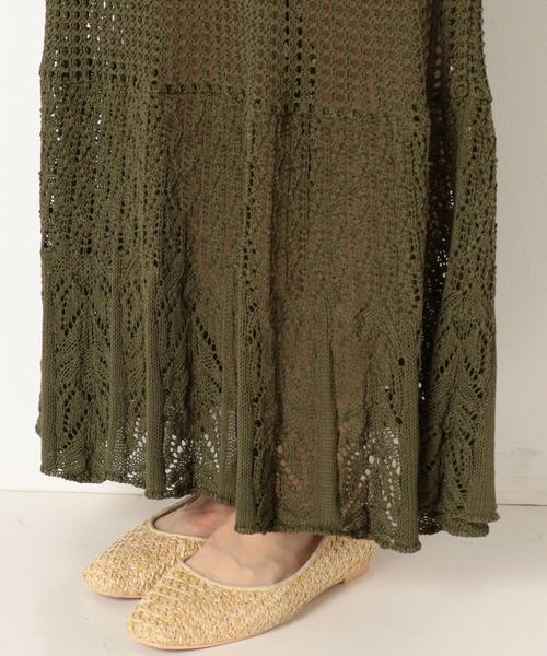 archives（アルシーヴ）の「アイレットマーメイドワンピース（ワンピース・レディース・オフホワイト/カーキ/ピンクベージュ・MEDIUM）」の20枚目の写真