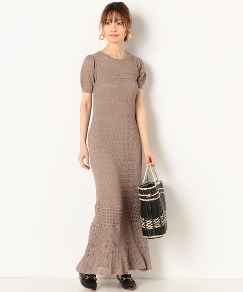 archives（アルシーヴ）の「アイレットマーメイドワンピース（ワンピース・レディース・オフホワイト/カーキ/ピンクベージュ・MEDIUM）」の8枚目の写真