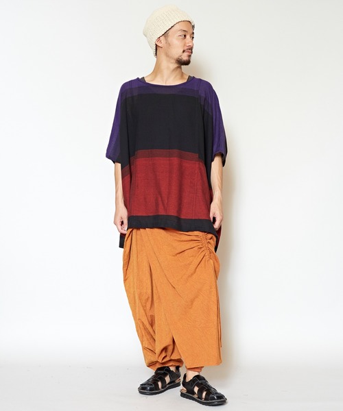 チャイハネ（チャイハネ）の「【チャイハネ】yul 旅するビッグシルエットトップス（その他トップス・レディース・ブルー/カーキ/レッド・FREE）」の17枚目の写真