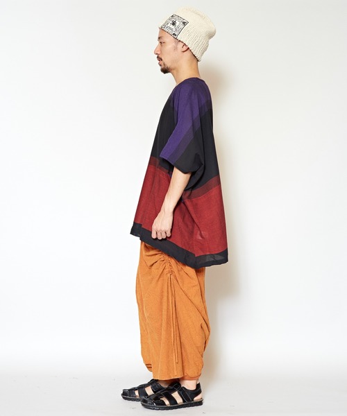 チャイハネ（チャイハネ）の「【チャイハネ】yul 旅するビッグシルエットトップス（その他トップス・レディース・ブルー/カーキ/レッド・FREE）」の19枚目の写真