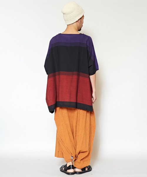 チャイハネ（チャイハネ）の「【チャイハネ】yul 旅するビッグシルエットトップス（その他トップス・レディース・ブルー/カーキ/レッド・FREE）」の21枚目の写真