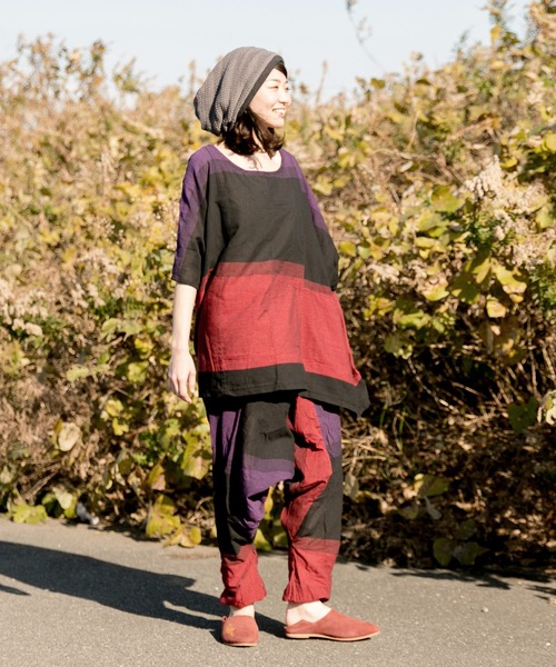 チャイハネ（チャイハネ）の「【チャイハネ】yul 旅するビッグシルエットトップス（その他トップス・レディース・ブルー/カーキ/レッド・FREE）」の11枚目の写真