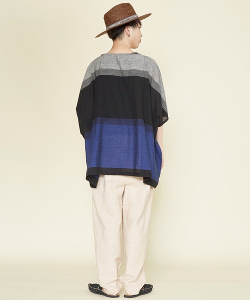 チャイハネ（チャイハネ）の「【チャイハネ】yul 旅するビッグシルエットトップス（その他トップス・レディース・ブルー/カーキ/レッド・FREE）」の10枚目の写真