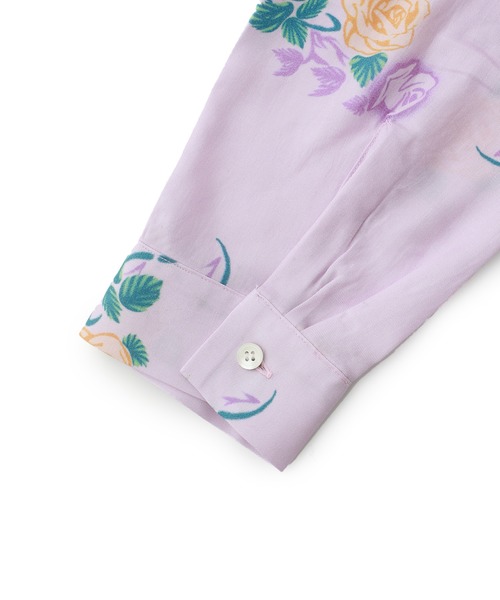 F-LAGSTUF-F(フラグスタフ)の「【F-LAGSTUF-F】ROSE L/S SHIRTS / 20SS-FS-33(シャツ/ブラウス・メンズ・ブラック/パープル・MEDIUM/LARGE)」の7枚目の写真