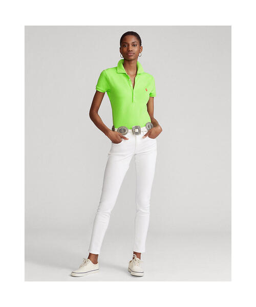 POLO RALPH LAUREN(ポロ ラルフ ローレン)の「スリム フィット ストレッチ ポロシャツ(ポロシャツ・レディース・グリーン・X-LARGE/LARGE/MEDIUM/X-SMALL/SMALL)」の3枚目の写真