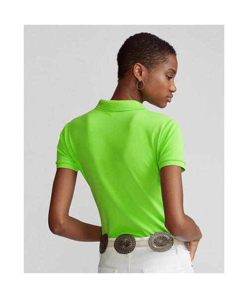 POLO RALPH LAUREN(ポロ ラルフ ローレン)の「スリム フィット ストレッチ ポロシャツ(ポロシャツ・レディース・グリーン・X-LARGE/LARGE/MEDIUM/X-SMALL/SMALL)」の5枚目の写真