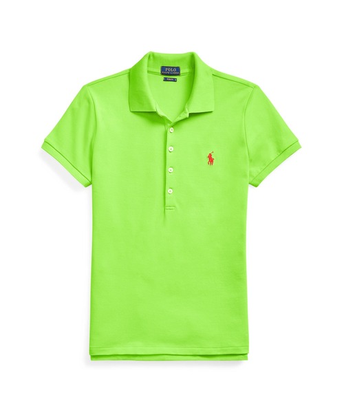 POLO RALPH LAUREN(ポロ ラルフ ローレン)の「スリム フィット ストレッチ ポロシャツ(ポロシャツ・レディース・グリーン・X-LARGE/LARGE/MEDIUM/X-SMALL/SMALL)」の7枚目の写真