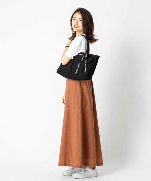 CUISINE HABITS(クイジーヌハビッツ)の「ソトポケTOTEBAG / トートバッグ(トートバッグ・レディース・アイボリー/グレー/ブラック/ホワイト系その他/ブルー・フリー)」の11枚目の写真