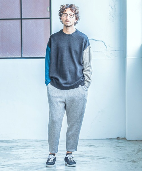 ANGENEHM(アンゲネーム)の「mn2192-クレイジースリーブニットプルオーバー(MADE IN JAPAN)(ニット/セーター・メンズ・ブラック/グリーン・L/M/S)」の16枚目の写真
