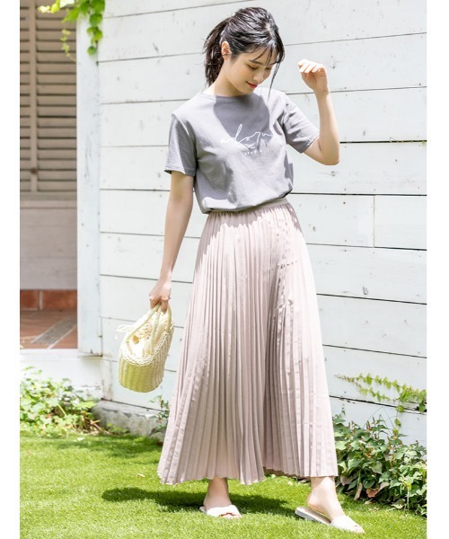 fifth（フィフス）の「カラープリーツミディースカート（スカート・レディース・ホワイト/スモークピンク/ミント・MEDIUM）」の3枚目の写真