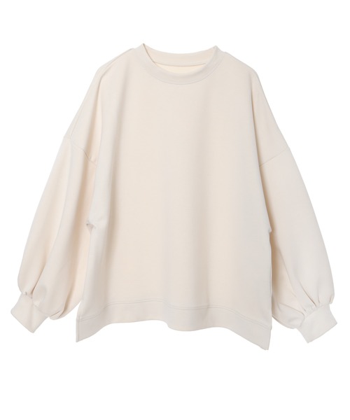 fifth（フィフス）の「ダイバー素材ボリュームスリーブプルオーバー（Tシャツ/カットソー・レディース・アイボリー/グレイッシュベージュ・MEDIUM）」の9枚目の写真