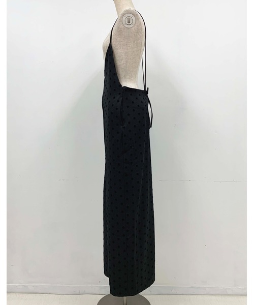 AUBREY フロッキードットオールインワン　サロペット M piccin AUBREY フロッキードットオールインワン サロペット M piccin