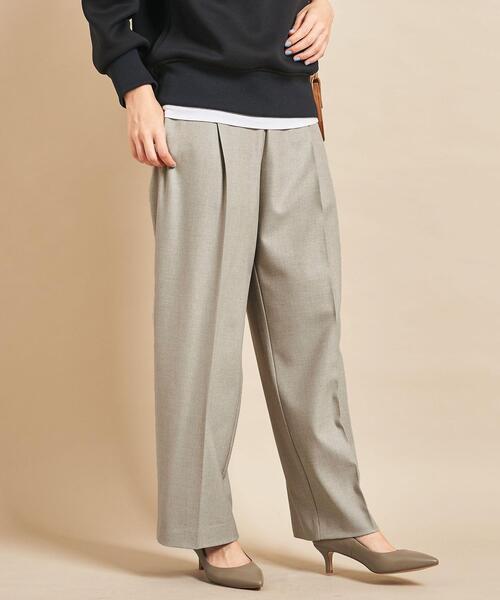 BEAUTY&YOUTH UNITED ARROWS（ビューティーアンドユースユナイテッドアローズ）の「BY∴ TRタックイージーワイドパンツ -ウォッシャブル- ◆（その他パンツ・レディース・ベージュ/イエロー・M/S）」の4枚目の写真