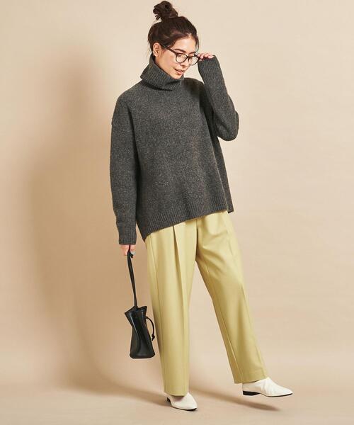 BEAUTY&YOUTH UNITED ARROWS（ビューティーアンドユースユナイテッドアローズ）の「BY∴ TRタックイージーワイドパンツ -ウォッシャブル- ◆（その他パンツ・レディース・ベージュ/イエロー・M/S）」の6枚目の写真