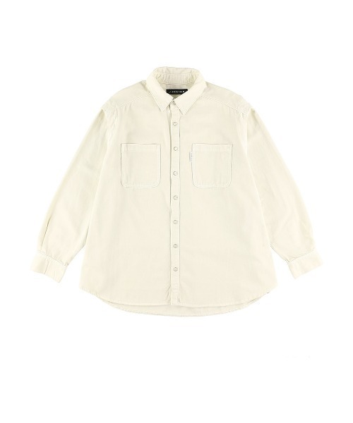 ALEXIA STAM（アリシアスタン）の「【BLENDA Japan 2020年winter号掲載】【ViVi 2月号掲載】Shoulder Tuck Oversized Shirt /ショルダータックオーバーサイズシャツ（シャツ/ブラウス・レディース・ブルー/アイボリー・FREE）」の16枚目の写真