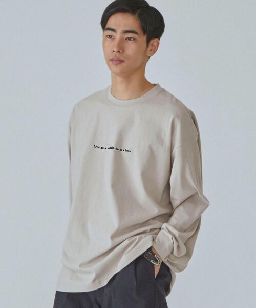 BRANDALISED（ブランダライズド）の「★★ 別注 [ ブランダライズド ] BRANDALISED GLR photo ロンT 男女兼用 ユニセックス（Tシャツ/カットソー・メンズ・ベージュ/ライトブルー/ブラック/ホワイト・L/S/M）」の3枚目の写真